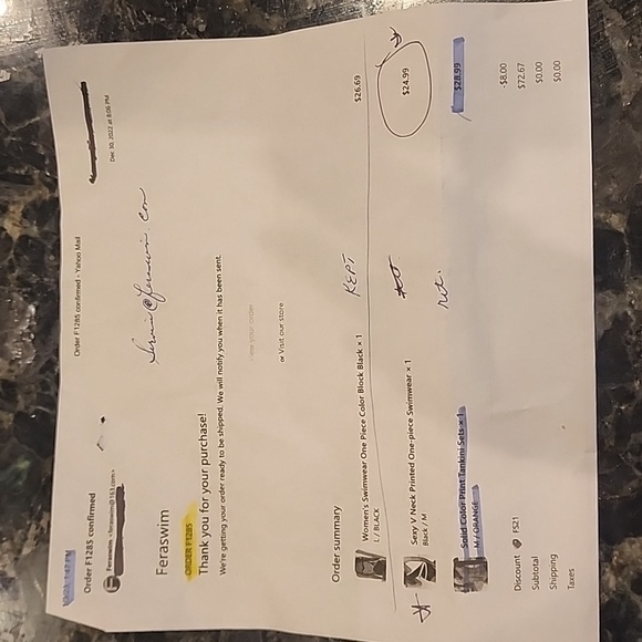 🔖Final Sale! Feraswim NWT Coral 2 pc Tankini Swimsuit with Tiered Ruffle Top - Picture 15 of 15